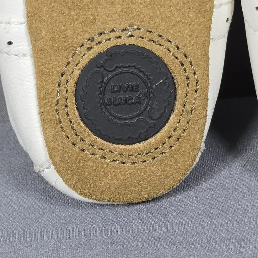 Livie & Luca Shoes Baby Girls Size 6-12M White Leather Mary Jane Soft Sole
